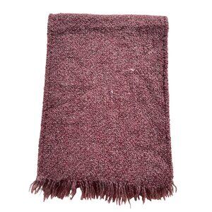 Boyne Valley Weavers Irish Merino Wool Knit Winter Driving Scarf Nubby Boucle